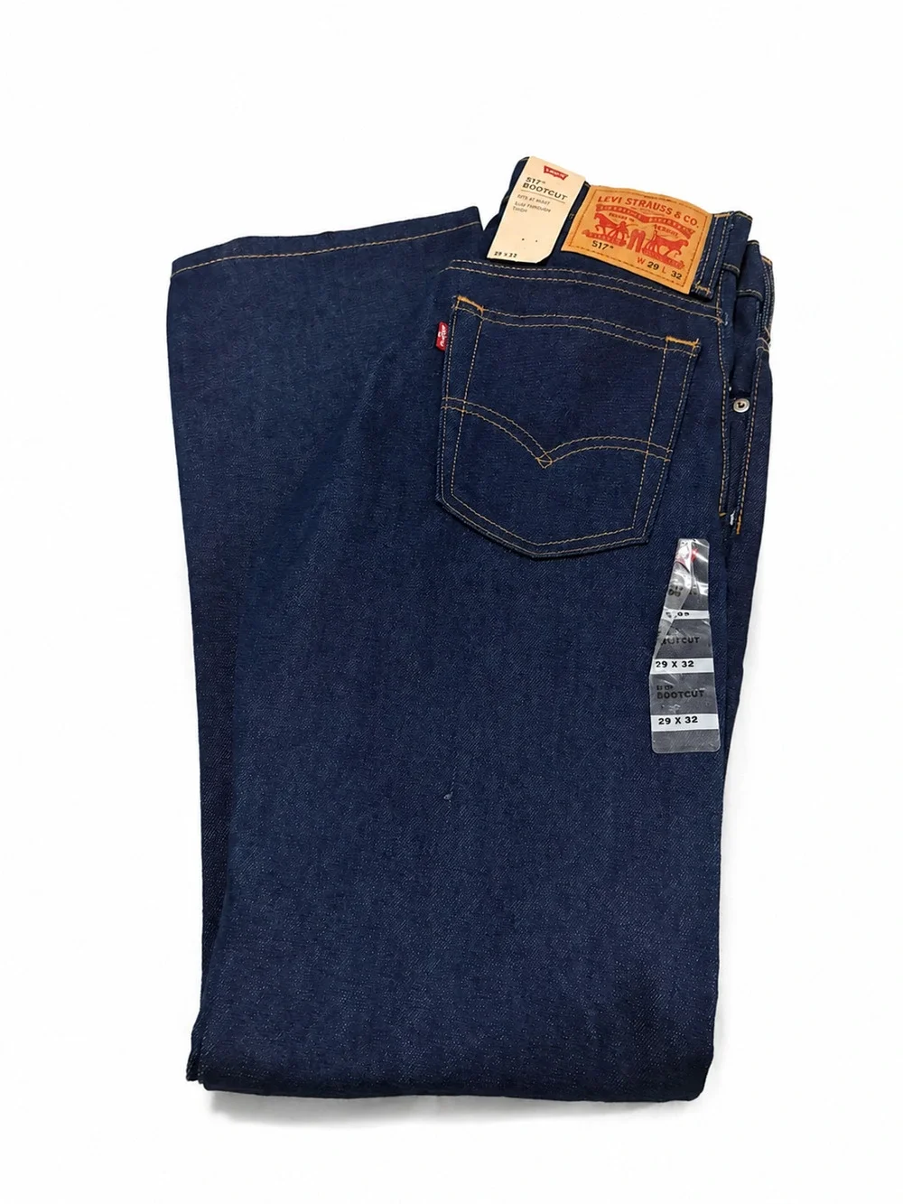 Levis Premium 517 Slim Bootcut Jeans Men 29x30* Dark Blue Cotton Western Denim